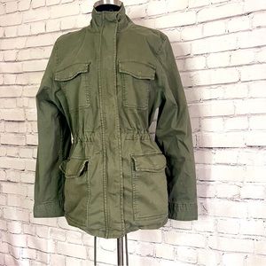 Army green utility jacket- size large